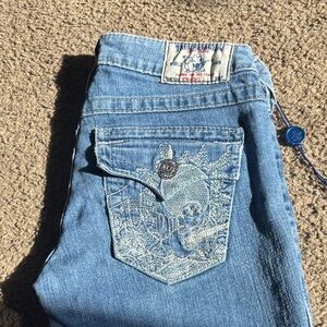 True Religion Light Blue straight Jeans